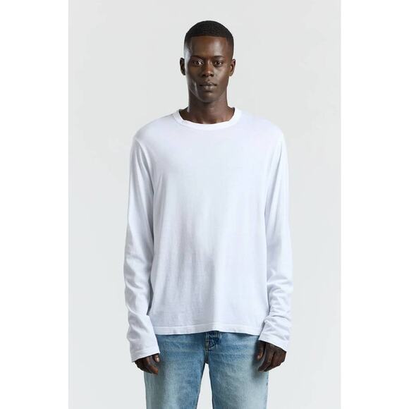 Cotton Citizen Mens Prince Long Sleeve Tee Shirt in White XL - Picture 1 of 3